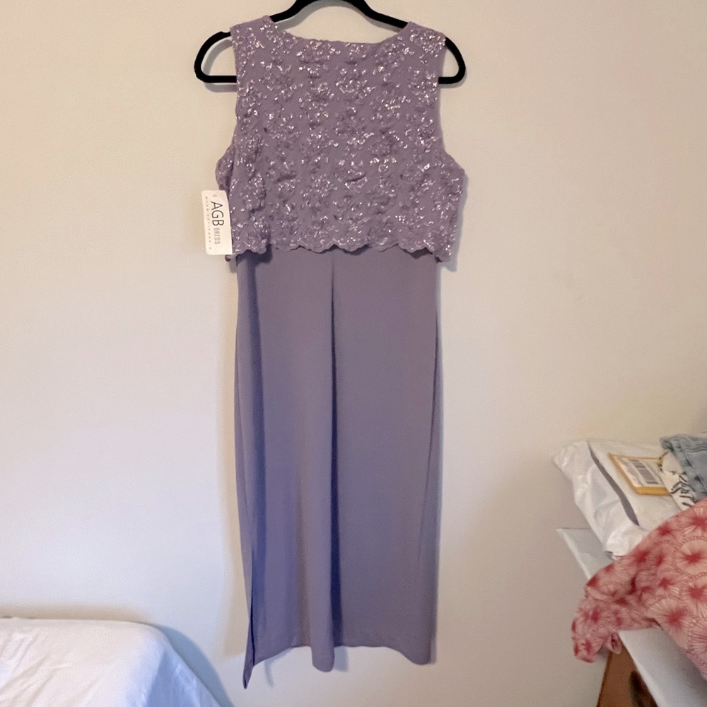 AGB mother of the bride dress.  Lavender, new with tags.